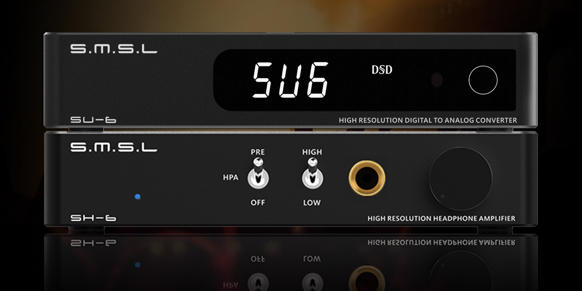 SMSL SU-6 USB DAC and SH-6 HP AMP Now Available