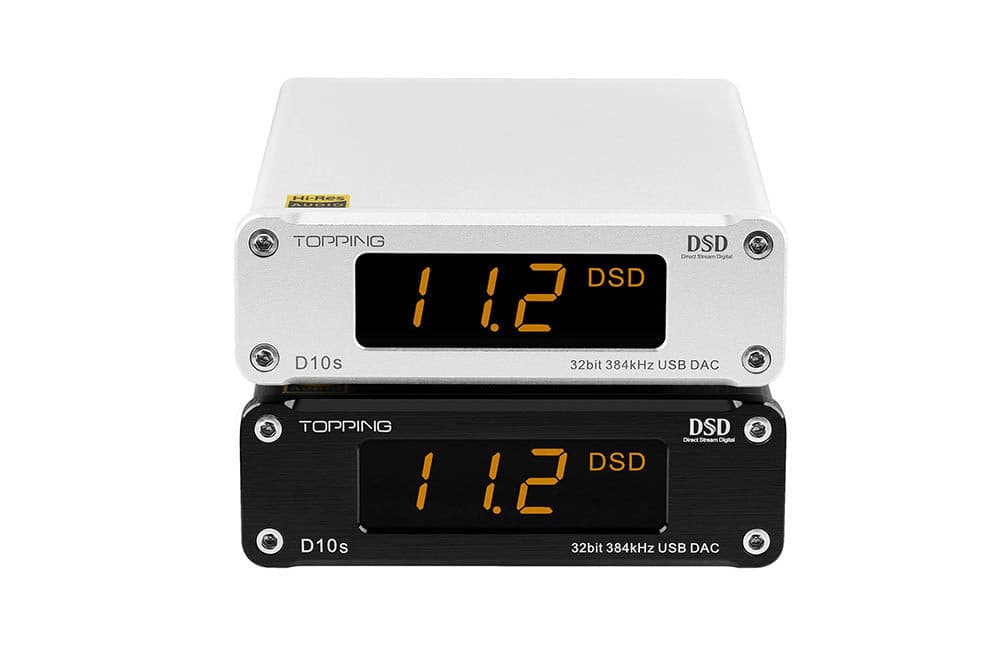 TOPPING D10S MINI USB DAC CSS XMOS XU208 ES9038Q2M OPA2134 DSD 256 PCM 384 Audio Amplifier Decoder.