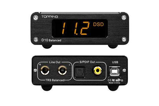 TOPPING D10 Balanced ES9038Q2M Digital to Analog Convertor (DAC)