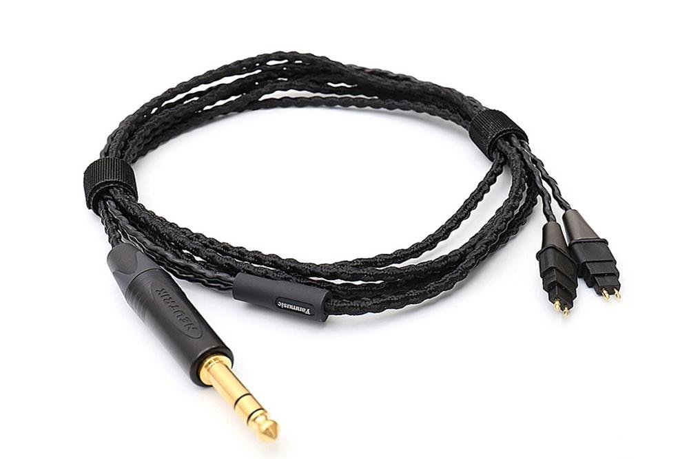 Fanmusic C6 Oxygen-free copper Cables 6.3 mm/4-pin XLR plug Headphone Upgraded Cable for HD580 HD600 HD650 HD6XX.