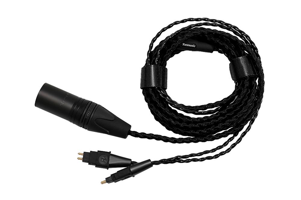 Fanmusic C6 Oxygen-free copper Cables 6.3 mm/4-pin XLR plug Headphone Upgraded Cable for HD580 HD600 HD650 HD6XX.