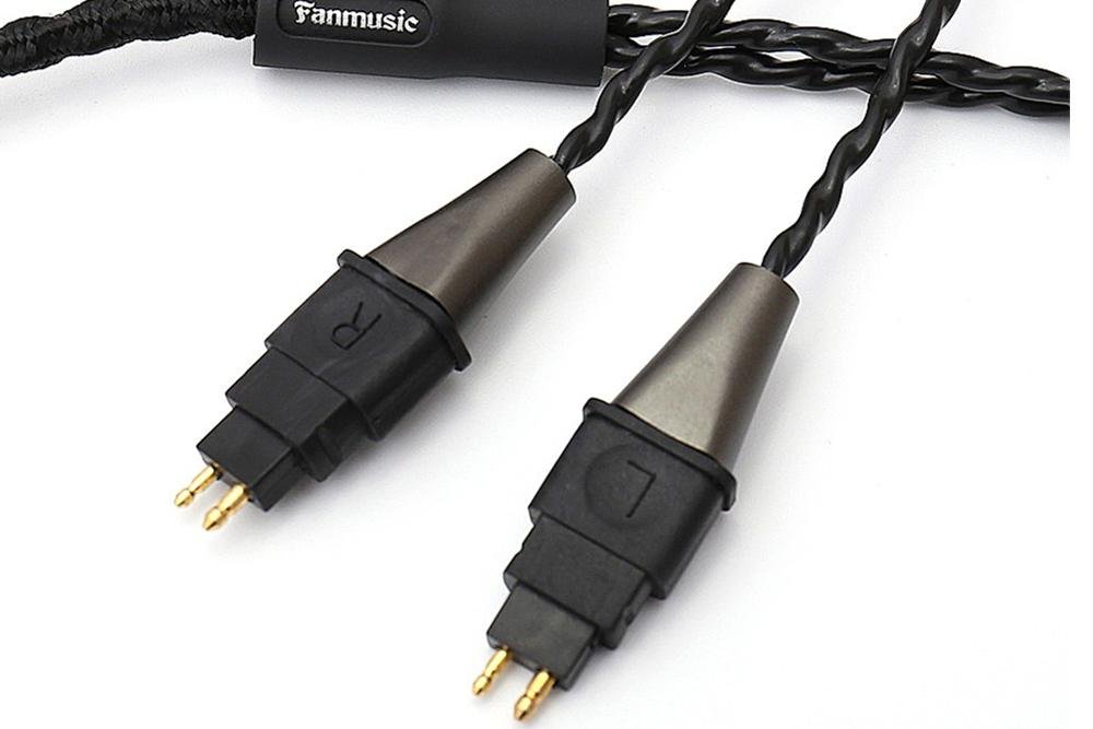 Fanmusic C6 Oxygen-free copper Cables 6.3 mm/4-pin XLR plug Headphone Upgraded Cable for HD580 HD600 HD650 HD6XX.