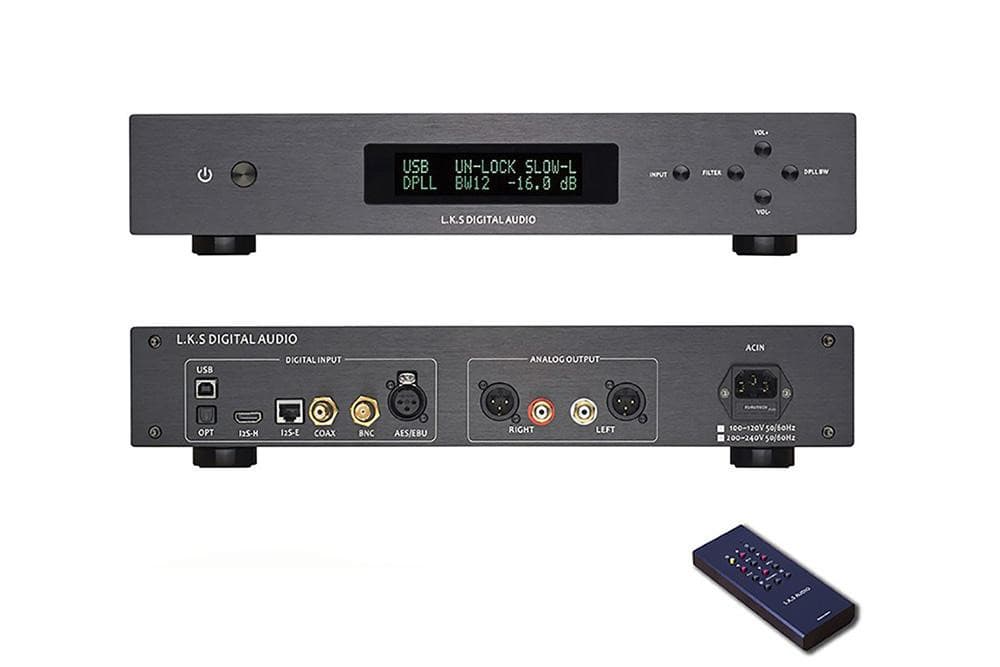 L.K.S Audio LKS MH-DA004 Dual ES9038pro Flagship DAC DSD Input I2S Coaxial BNC AES EBU for DoP USB I2S Optical Audio Decoder - SHENZHENAUDIO
