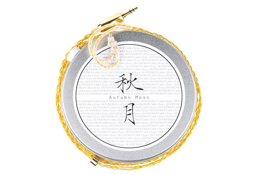 Moondrop Autumn Moon Gold Plated OCC Copper Professional Earphone Upgrade Cable With 0.78MM 2 Pin - SHENZHENAUDIO