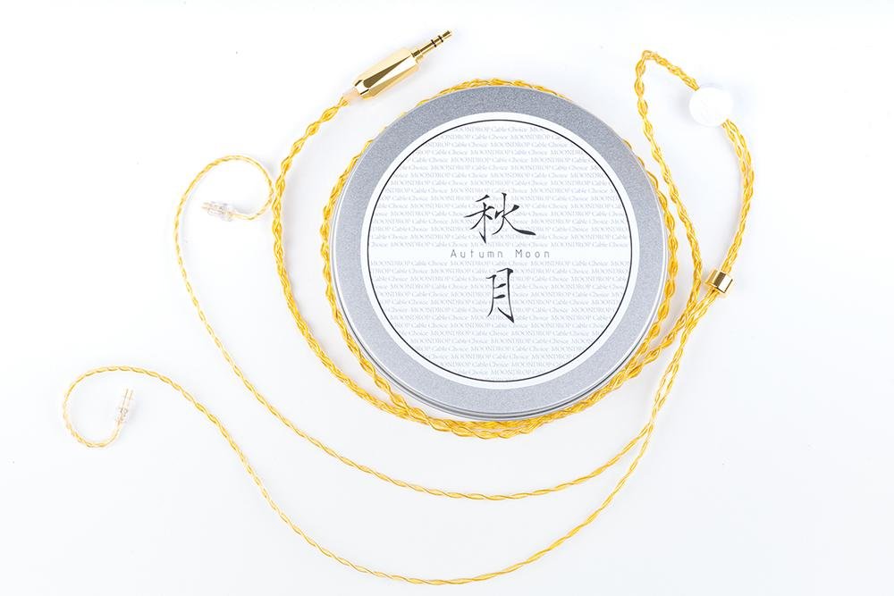 Moondrop Autumn Moon Gold Plated OCC Copper Professional Earphone Upgrade Cable With 0.78MM 2 Pin - SHENZHENAUDIO