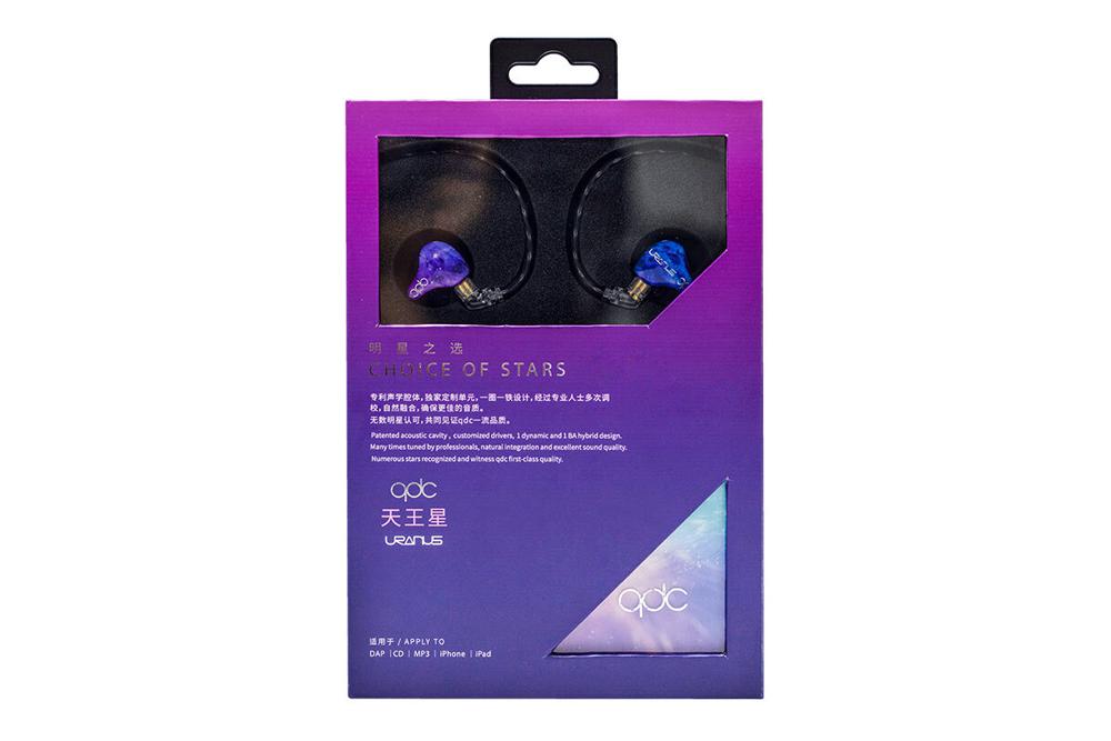QDC Uranus 1DD+1BA HiFi Monitor Noise Reduction GE4C Black Cable In Ear Headphone - SHENZHENAUDIO
