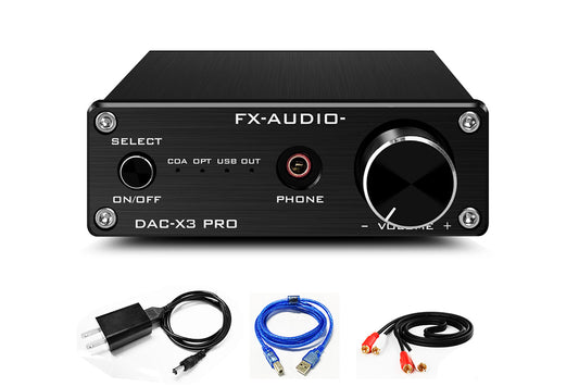 FXAUDIO DAC X3 PRO ESS9023 DAC & Headphone Amplifier