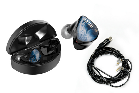 BGVP Q5 1DD + 2BA + 1PZT True Wireless Dual-model Bluetooth In-ear Headphone.