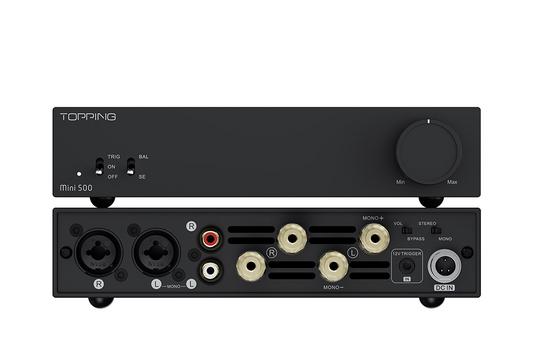 TOPPING Mini 500  Fully Balanced Desktop Speaker Amplifier.