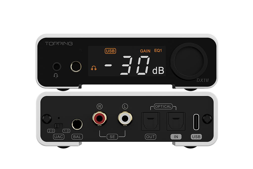 TOPPING DX1 II ES9039Q2M Desktop DAC & Headphone Amplifier.