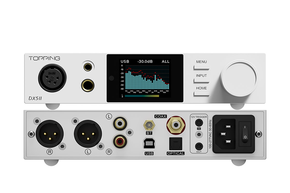 アンプ TOPPING dx5ii TOPPING DX5 II Dual ES9039Q2M Desktop DAC & Headphone Amplifier