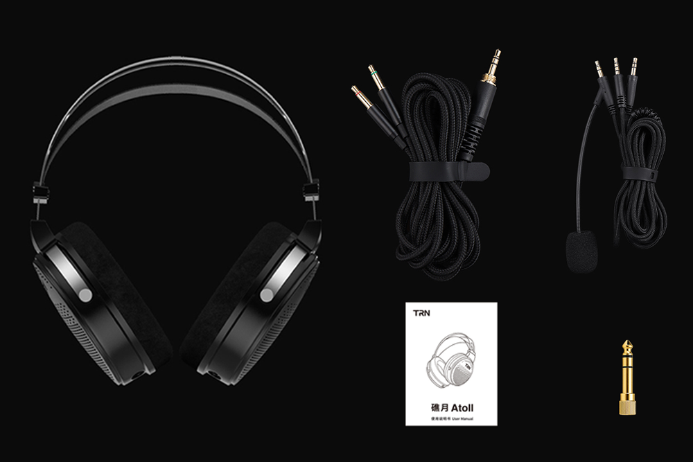 TRN Atoll 50mm Dynamic Driver Over-Ear Headphone.
