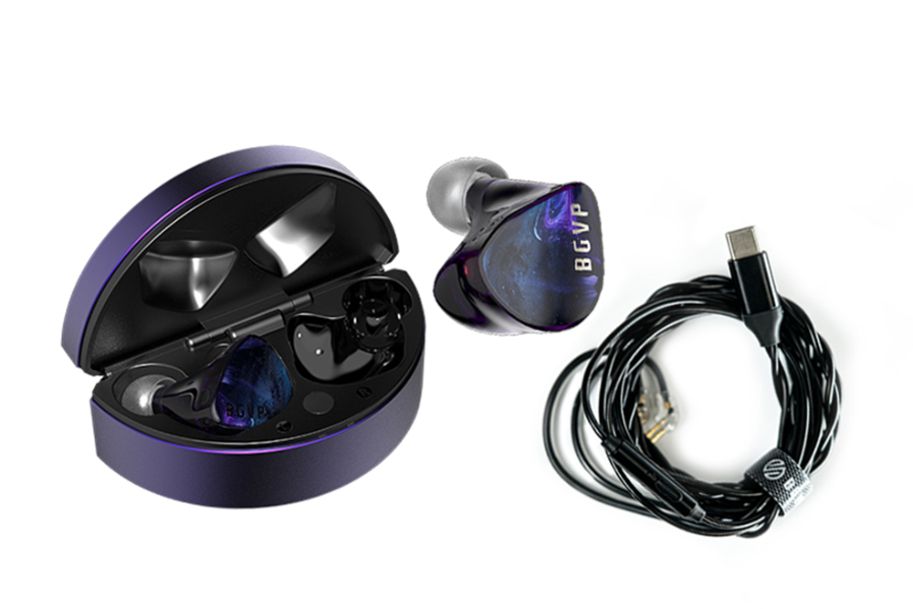 BGVP Q5 1DD + 2BA + 1PZT True Wireless Dual-model Bluetooth In-ear Headphone.