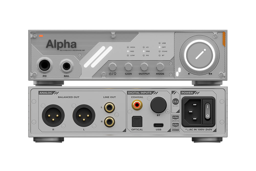 Alpha Duala D&A Alpha Dual ES9039Q2M Desktop DAC & Headphone Amplifier