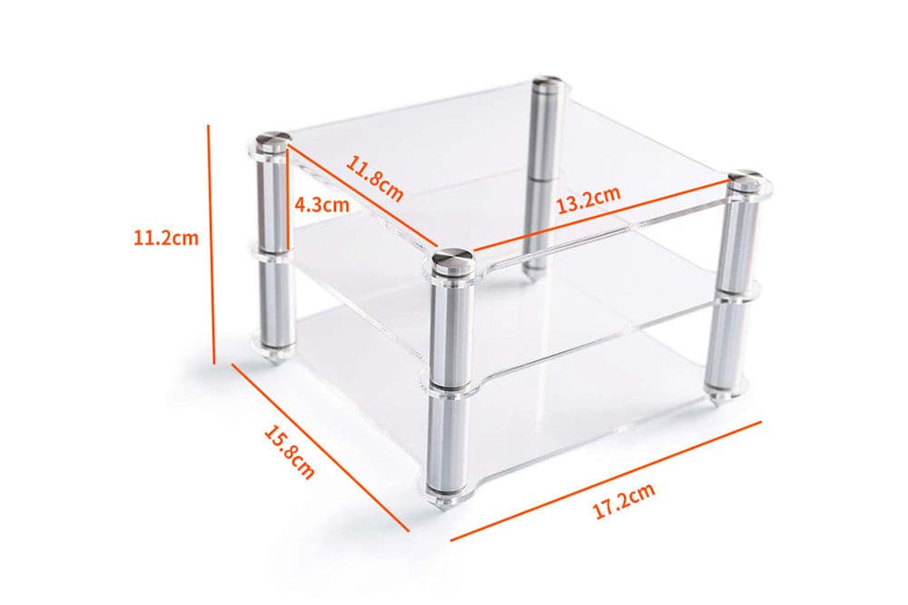 TOPPING Acrylic Rack For D30 Decoder A30 HIFI Amplifier Amp rack Transparent equipment two-layer Rack.
