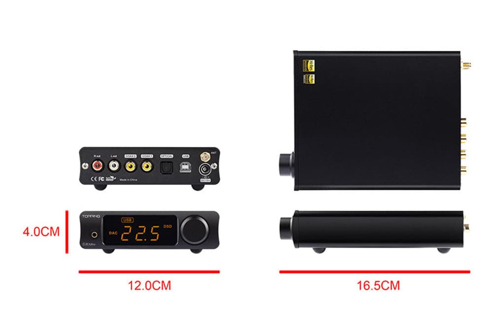 TOPPING DX3 Pro LDAC Edition AK4493 TPA6120A2 Hifi USB Bluetooth DSD512 DAC Headphone Amplifier.