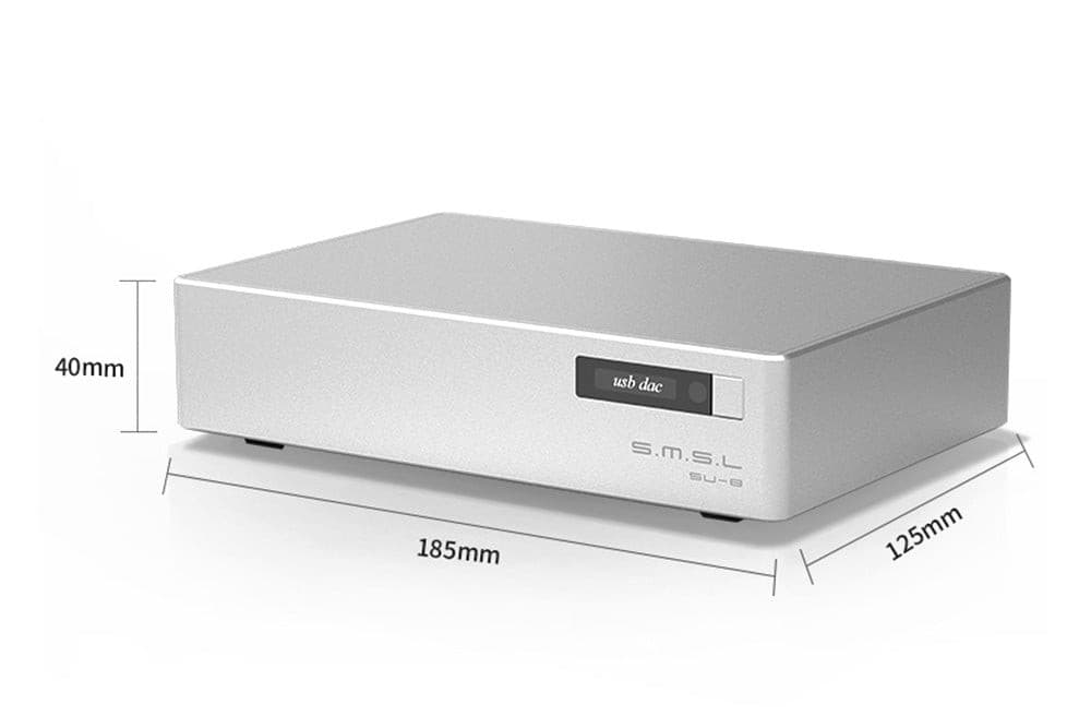 SMSL SU-8 V2 ES9038Q2M*2 32bit/768kHz DSD512 DAC USB / Optical / Coaxial Decoder.