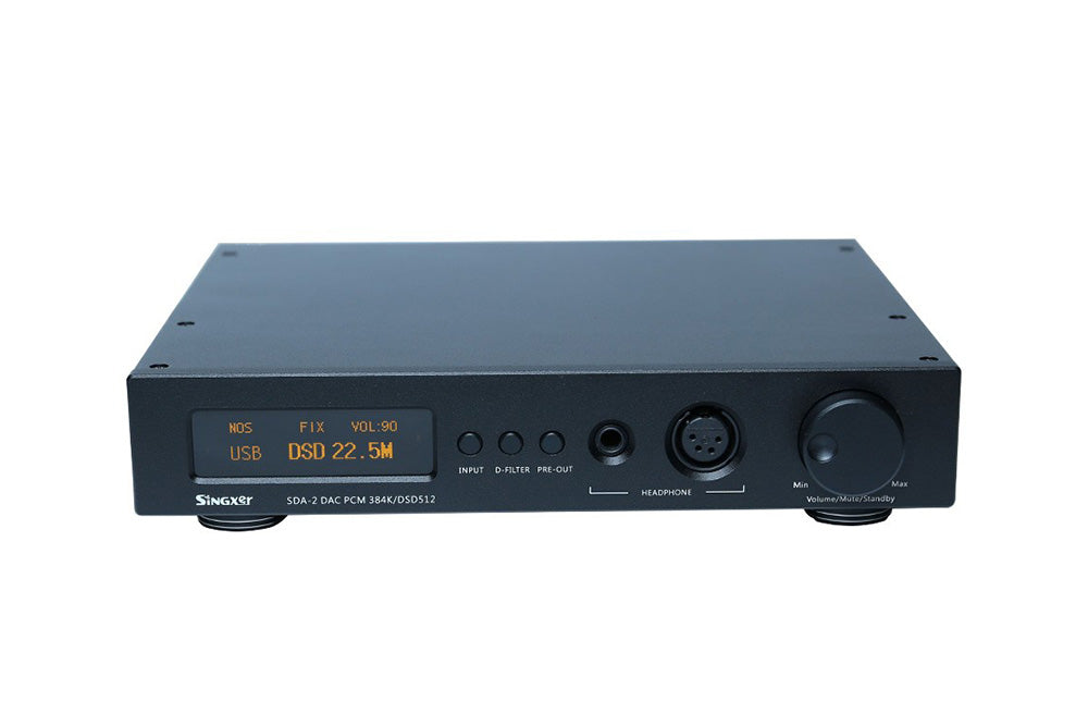 Singxer SDA-2 DAC NOS Native decoding DSD512, AK4497 Decoder Headphone Amplifier.