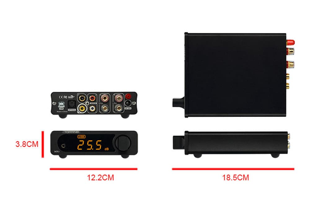 Topping MX3 DAC with built-in Bluetooth receiver headphone amp Digital amplifier.