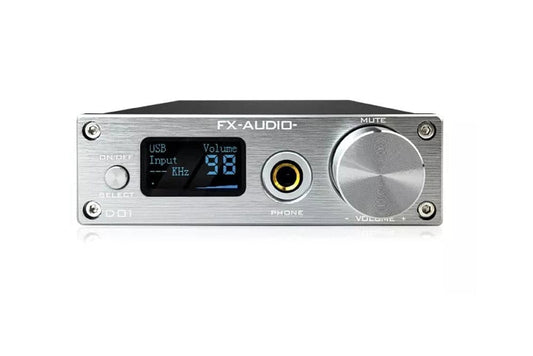 FXAUDIO D01 ES9038Q2M Digital to Analog Convertor (DAC)