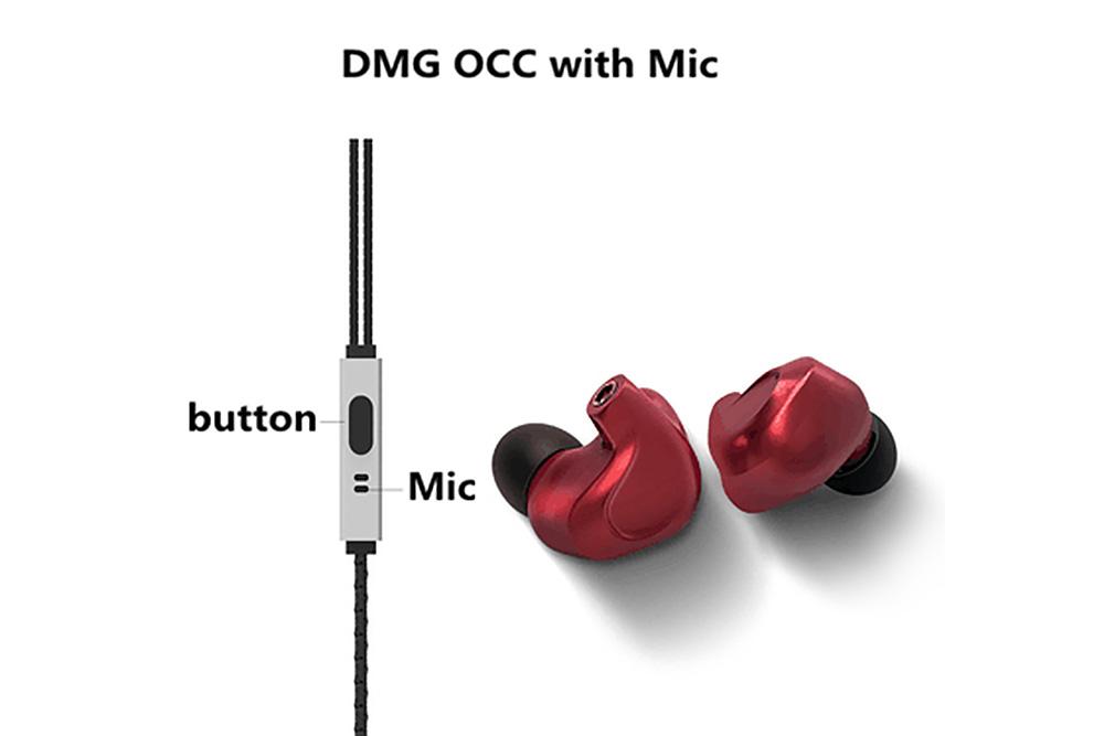 BGVP DMG HIFI Hybrid Earphone 2DD+4BA In-Ear Earphones with Detachable MMCX Replaceable Cable.