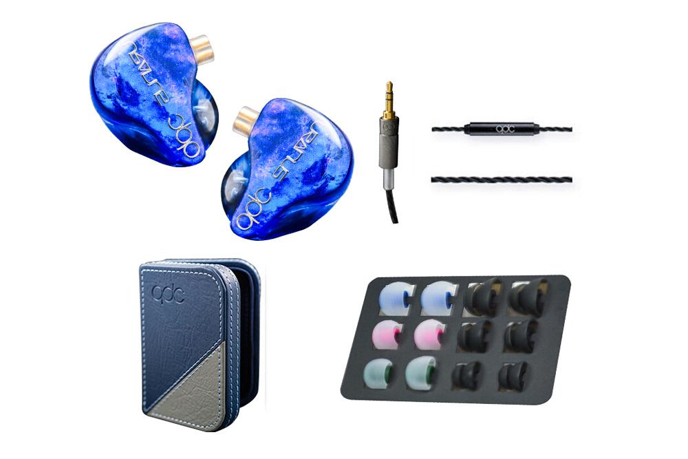 QDC Uranus 1DD+1BA HiFi Monitor Noise Reduction GE4C Black Cable In Ear Headphone - SHENZHENAUDIO